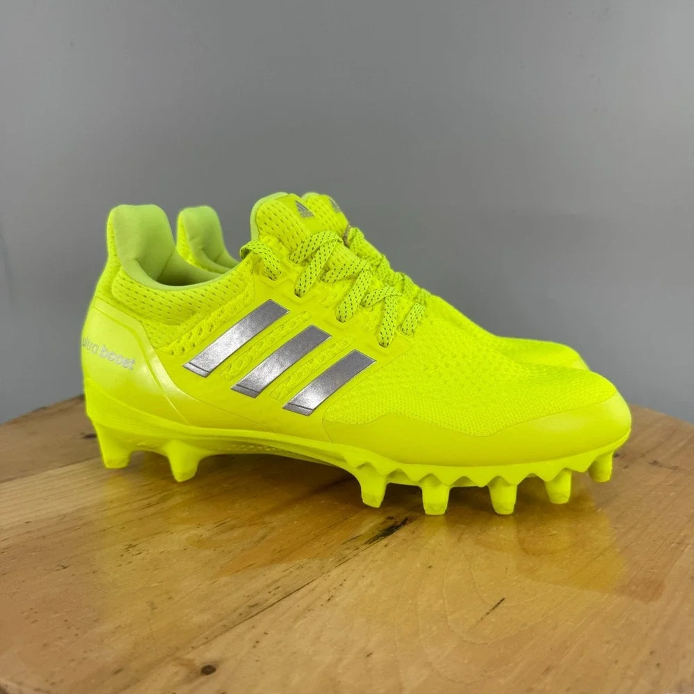 Adidas UltraBoost Football Cleats Mens Size 9 Team Solar Yellow Molded NEW